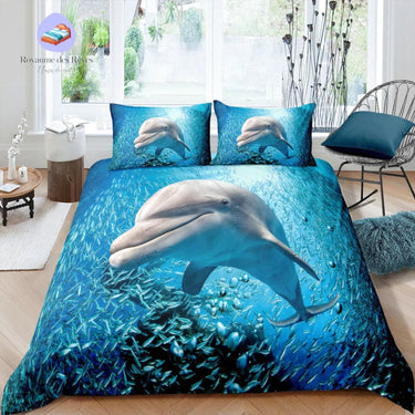 Housse de Couette Dauphin dans l'Eau